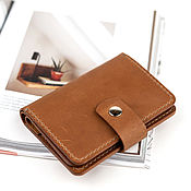 Сумки и аксессуары handmade. Livemaster - original item Wallet made of genuine leather with 9 compartments sewn by hand. Handmade.