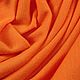 Ткань трикотаж кулирка  (оранжевый) 70% хлопок, 30% полиамид , 50 см *. Ткани. Toscana-tessuti. Ярмарка Мастеров.  Фото №4