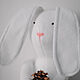 Игрушка кролик из флиса ручной работы (серый). Мягкие игрушки. AVELVI-DESIGN. Ярмарка Мастеров.  Фото №4