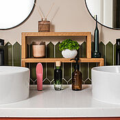 Для дома и интерьера handmade. Livemaster - original item Set of bathroom shelves, medium and small. Handmade.