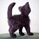 felted wool toy. Black cat Coco. Felted Toy. Nina felt. Online shopping on My Livemaster.  Фото №2