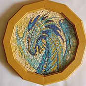 Шкатулка в технике мозаика "Цветы"
