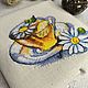Картина вышивка крестом Ромашковый чай. Картины. Embroidery by Alena. Ярмарка Мастеров.  Фото №7