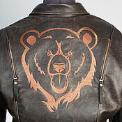 Мужская одежда handmade. Livemaster - original item Men`s brown motorcycle jacket to order. Handmade.