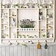 Large shelf in the style of Provence for the kitchen Champagne series Scented Lavender. Shelves. Viktorya. Online shopping on My Livemaster.  Фото №2