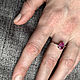 Натуральный розовый Рубин 1,23ct в изящном серебряном кольце. Кольца. Shukra Натуральные драгоценные камни. Ярмарка Мастеров.  Фото №5