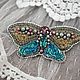 Women's brooch with sequins and beads, Butterfly. Brooches. VeninnaS. My Livemaster. Фото №6