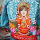 Рисунки на одежде Роспись джинсовки Куртка с принтом Русская Матрешка. Куртки. Наталья Ридная. NataliaDenimArt. Ярмарка Мастеров.  Фото №6