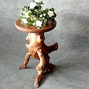 Для дома и интерьера handmade. Livemaster - original item Stand, stool made of tree root. Handmade.