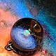 Космо-кулон Вселенная, авторская ручная работа, лемпворк (lampwork), Кулон, Темрюк,  Фото №1