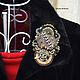 Brutal Pirate brooch, made in the soutache technique. Brooches. VeninnaS. My Livemaster. Фото №4