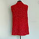 Knitted red vest. Vests. vyazanaya6tu4ka. My Livemaster. Фото №4