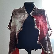 Аксессуары handmade. Livemaster - original item Angora fan shawl 