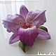   Каттлея орхидея  Валяная брошь, Брошь-игла, Санкт-Петербург,  Фото №1