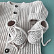 Knitted suit for discharge. Jumpsuit, cap and booties. Gift for newborn. babyshop. My Livemaster. Фото №5
