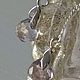Ametrine chain earrings ' AMETRINE RAIN', Thread earring, Moscow,  Фото №1