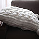 Knitted pillow Beige. Pillow. Ira Pugach (pompon). My Livemaster. Фото №4