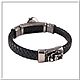 Men's leather bracelet No. 18 accessories steel 316L. Regaliz bracelet. atelier666. Online shopping on My Livemaster.  Фото №2
