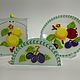 Set 'Fruit' glass-fusing. Dinnerware Sets. fusing. My Livemaster. Фото №4