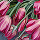 Painting 'Tulips' oil on canvas 60h60cm. Pictures. vestnikova. My Livemaster. Фото №4
