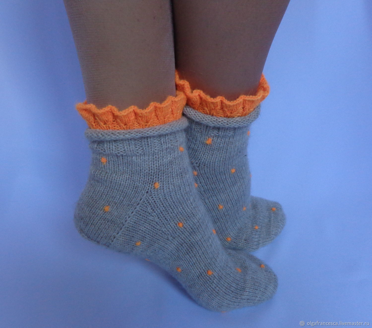 Носки вязаные шерстяные Уютный воскресный вечер!) Подарок девушке в ...