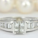 1.55tcw Princess Cut Engagement Ring, Modern Princess Cut Diamond Enga, Rings, West Palm Beach,  Фото №1