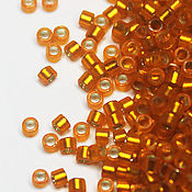 Материалы для творчества handmade. Livemaster - original item Beads Miyuki delica DB 681 Japanese beads Miyuki delica 5 grams orange. Handmade.
