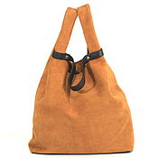Сумки и аксессуары handmade. Livemaster - original item Suede Soft Bag - Bag Pack - medium size red. Handmade.