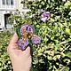 Броши из бисера ручной работы Ирисы (Set of Iris Flowers). Брошь-булавка. Soul Garden Brooches. Ярмарка Мастеров.  Фото №5
