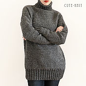 Одежда handmade. Livemaster - original item Sweater women`s knit color: grey. Handmade.