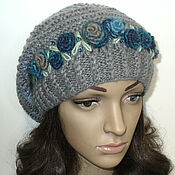 Beanie with beads # №019