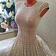 Hand-knitted openwork dress 'Senada'. Dresses. hand knitting from Galina Akhmedova. My Livemaster. Фото №5