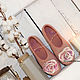 'Vintage pink ' felted women's Slippers. Slippers. Bugrina Oksana. My Livemaster. Фото №5