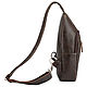 Order Leather chest bag 'Vatican' (brown nappa). Russian leather Guild. Livemaster. . Crossbody bag Фото №3