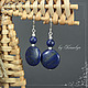 Earrings of lapis lazuli 'figure sky'. Earrings. Author studio Kamelya - Polina. My Livemaster. Фото №4