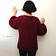  elegant jumper made of Bordeaux mohair. Jumpers. CUTE-KNIT by Nata Onipchenko. My Livemaster. Фото №5