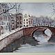 Order Winter landscape Amsterdam (city) brown grey). Pastelena. Livemaster. . Pictures Фото №3