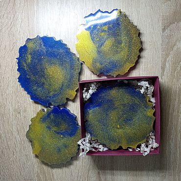 Подставки: Ночное небо.. . Для дома и интерьера ручной работы - Ярмарка Мастеров Для дома и интерьера ручной работы. Ярмарка Мастеров - ручная работа Подставки: Ночное небо.. Handmade.