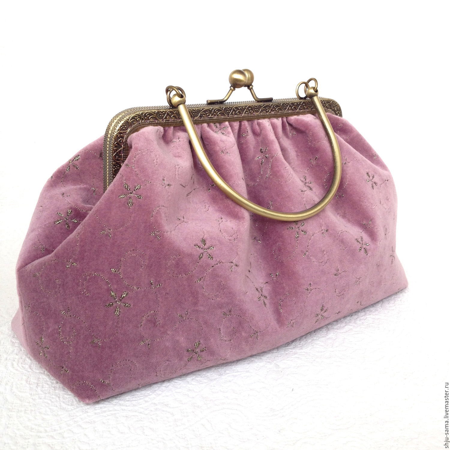 velvet handbag