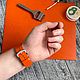Ремешок для Apple Watch кожаный. Ремешок для часов. ПРОСТРАНСТВО МАСТЕРОВ МОСТ. Интернет-магазин Ярмарка Мастеров.  Фото №2