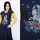 Bell dress with graphic embroidery ' Star trek'. Dresses. KVITKA. Online shopping on My Livemaster.  Фото №2