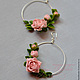 Earrings on silver fittings with flowers from polymer clay. Earrings. KG_flowers. Online shopping on My Livemaster.  Фото №2