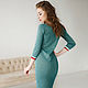 Order Sport-chic Sea wave dress, green knitted cotton dress. mozaika-rus. Livemaster. . Dresses Фото №3