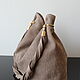  Hobo Bag with Twisted Handle Beige Suede Embossed. Crossbody bag. Olga'SLuxuryCreation. My Livemaster. Фото №4