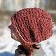 Order Copy of Copy of Warm gray winter cap hat. Crochet&knit by AzhurLES. Livemaster. . Caps Фото №3