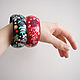A set of bracelets: Wooden painted boho style bracelets, Bracelet set, Krasnodar,  Фото №1