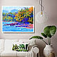 Picture a tropical beach oil on canvas. Pictures. Multicolor Gallery. My Livemaster. Фото №6
