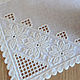 Order Napkin track on the table snowflake.Hand embroidery.Table linen. Easy Stitches. Livemaster. . Tablecloths Фото №3