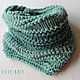 To get a better look Snood, click on the photo CUTE-KNIT NAT Onipchenko Fair Masters to Buy knitted Snood in mint color
