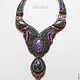 Necklace "Misterious charoite". Necklace. ART-Lati. My Livemaster. Фото №4